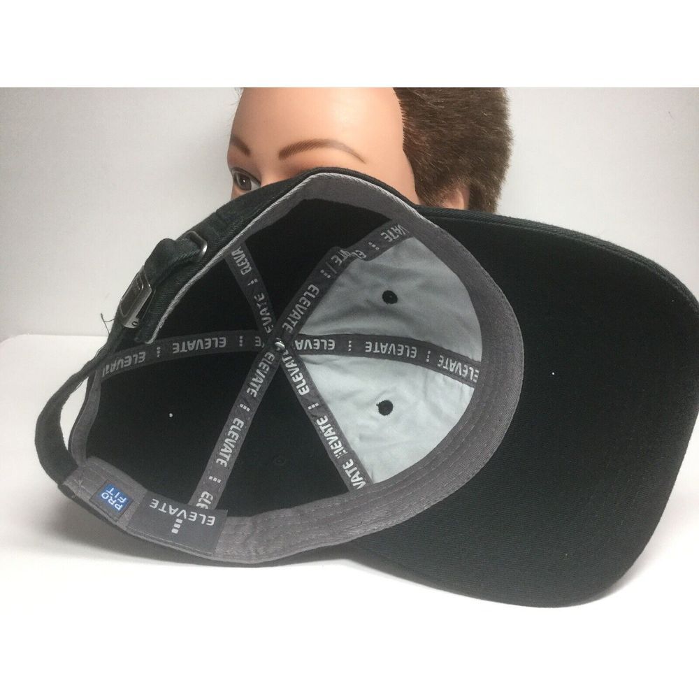 ProFit Elevate Patch Logo BaseBall Hat Cap. Unisex.‎ Black strap back - Picture 6 of 6
